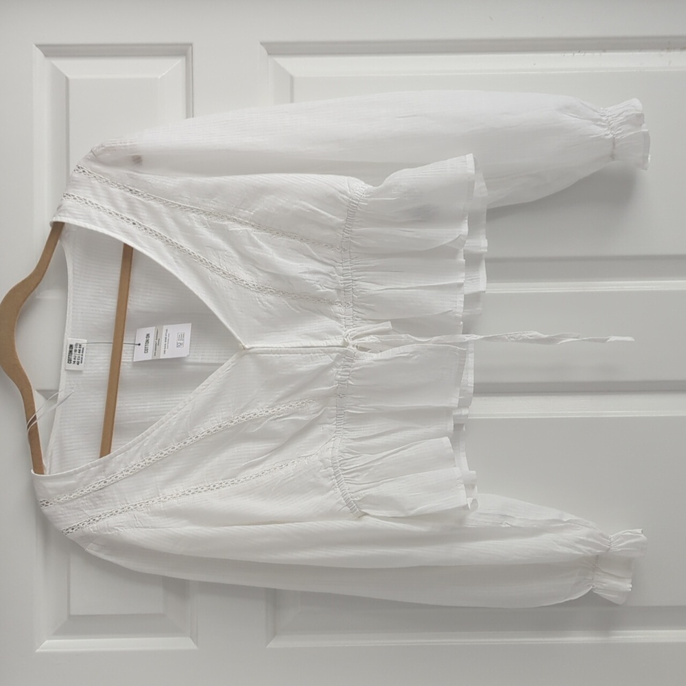 NWT Cotton On tie blouse